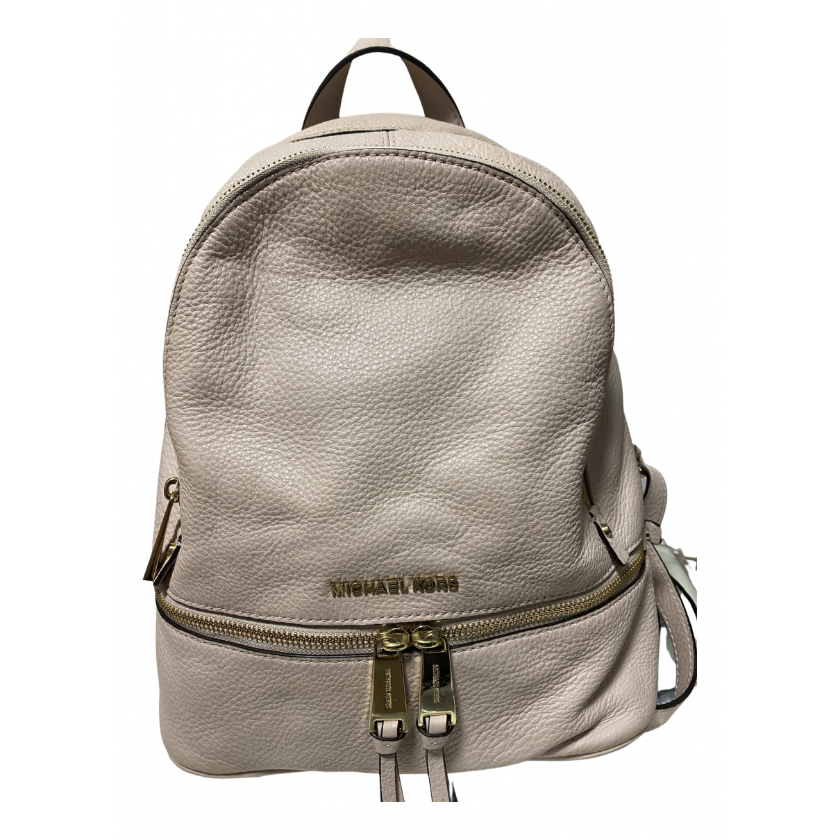 Rhea leather backpack Michael Kors Pink 